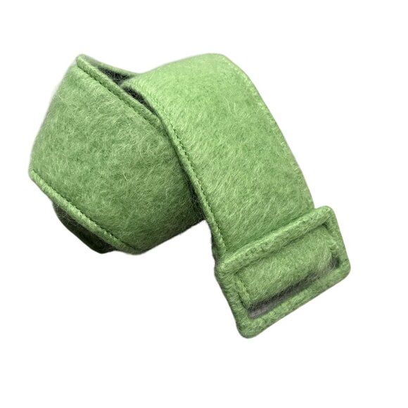 La Veste Fuzzy Belt in Green